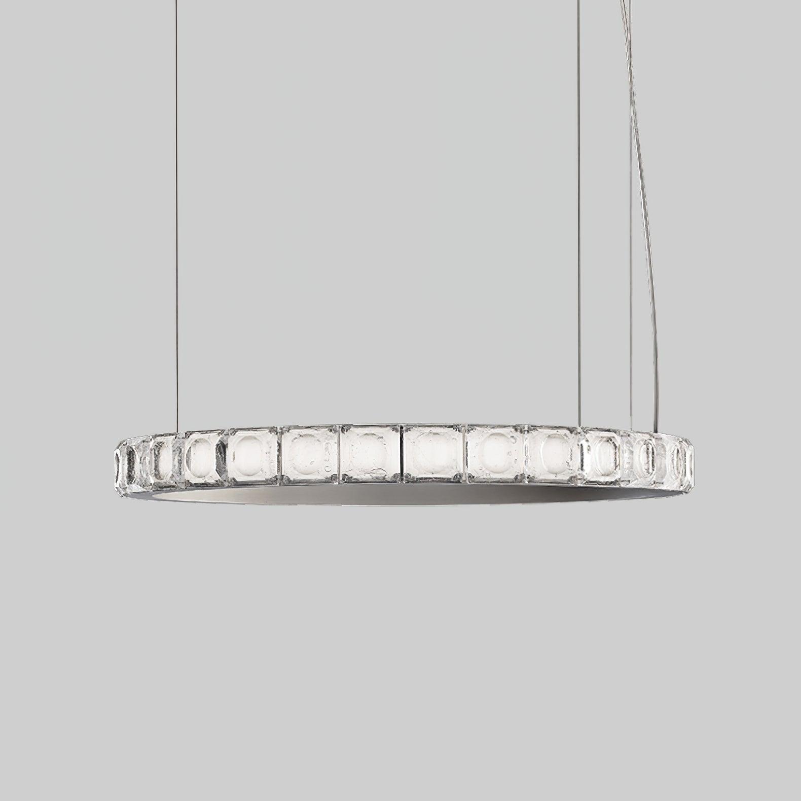 Avzorion Modern Minimalist Ring Glass Metal Chandelier - Letslighting