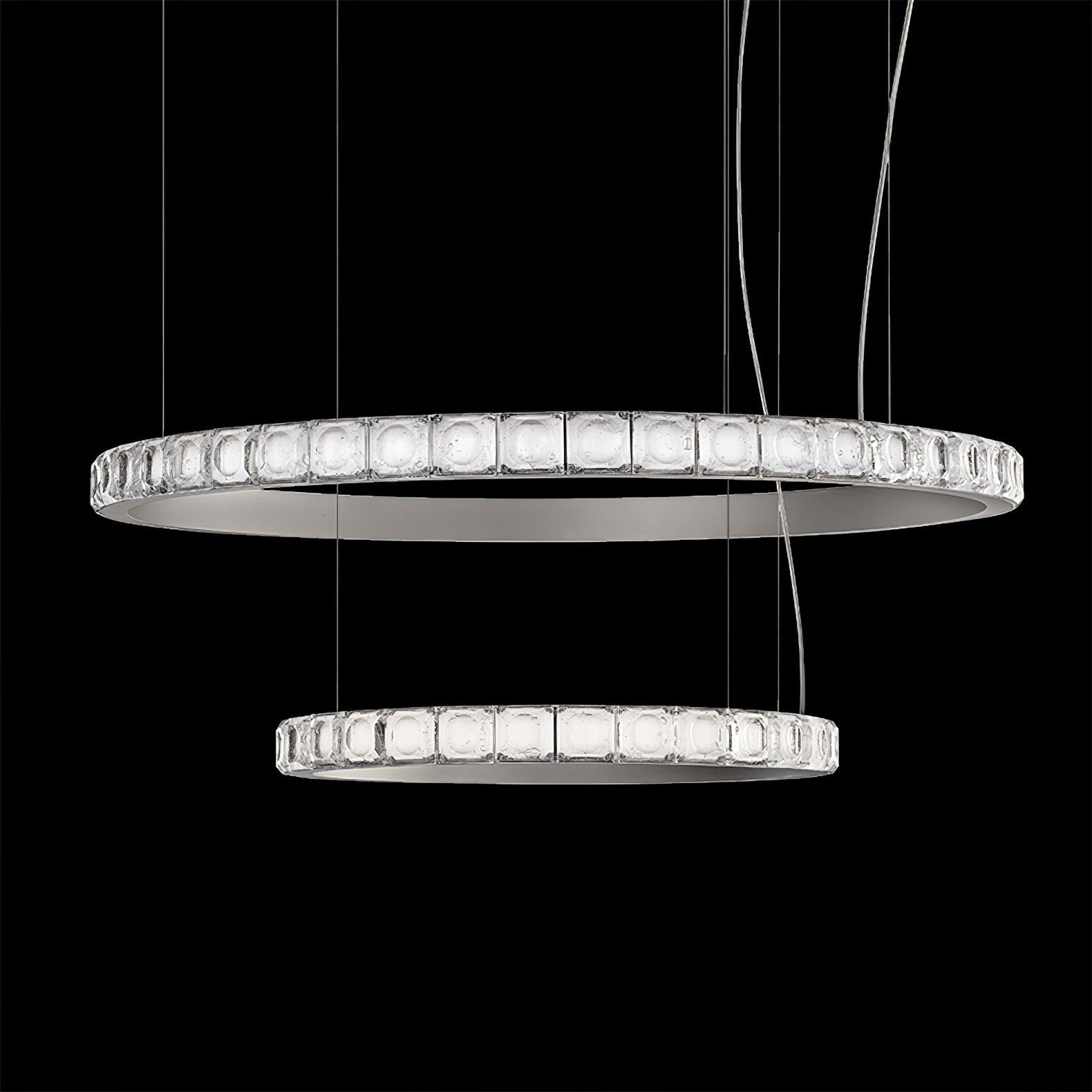 Avzorion Modern Minimalist Ring Glass Metal Chandelier - Letslighting