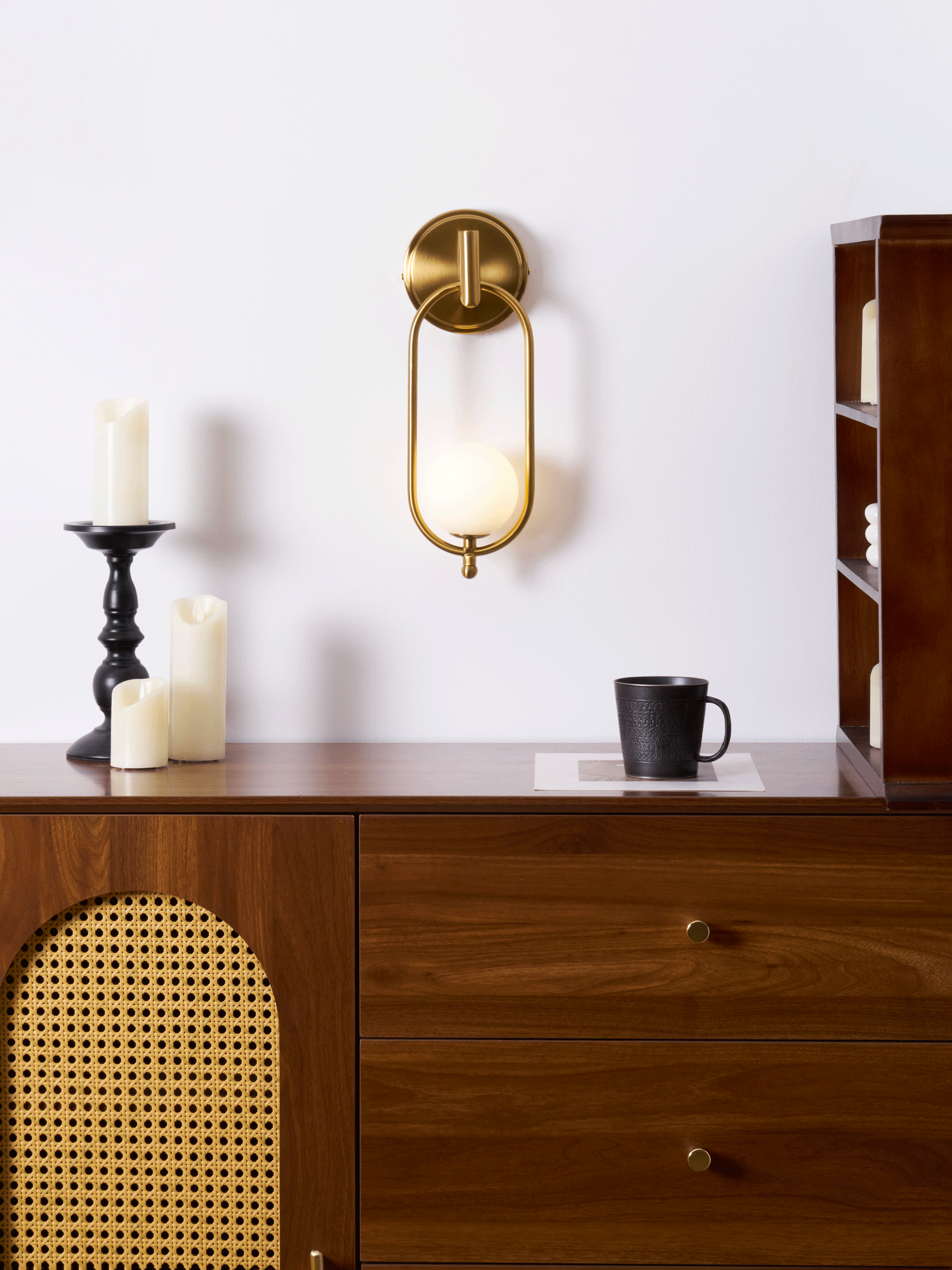 Cumirisra Modern Minimalist Brass Glass Wall Light - Letslighting