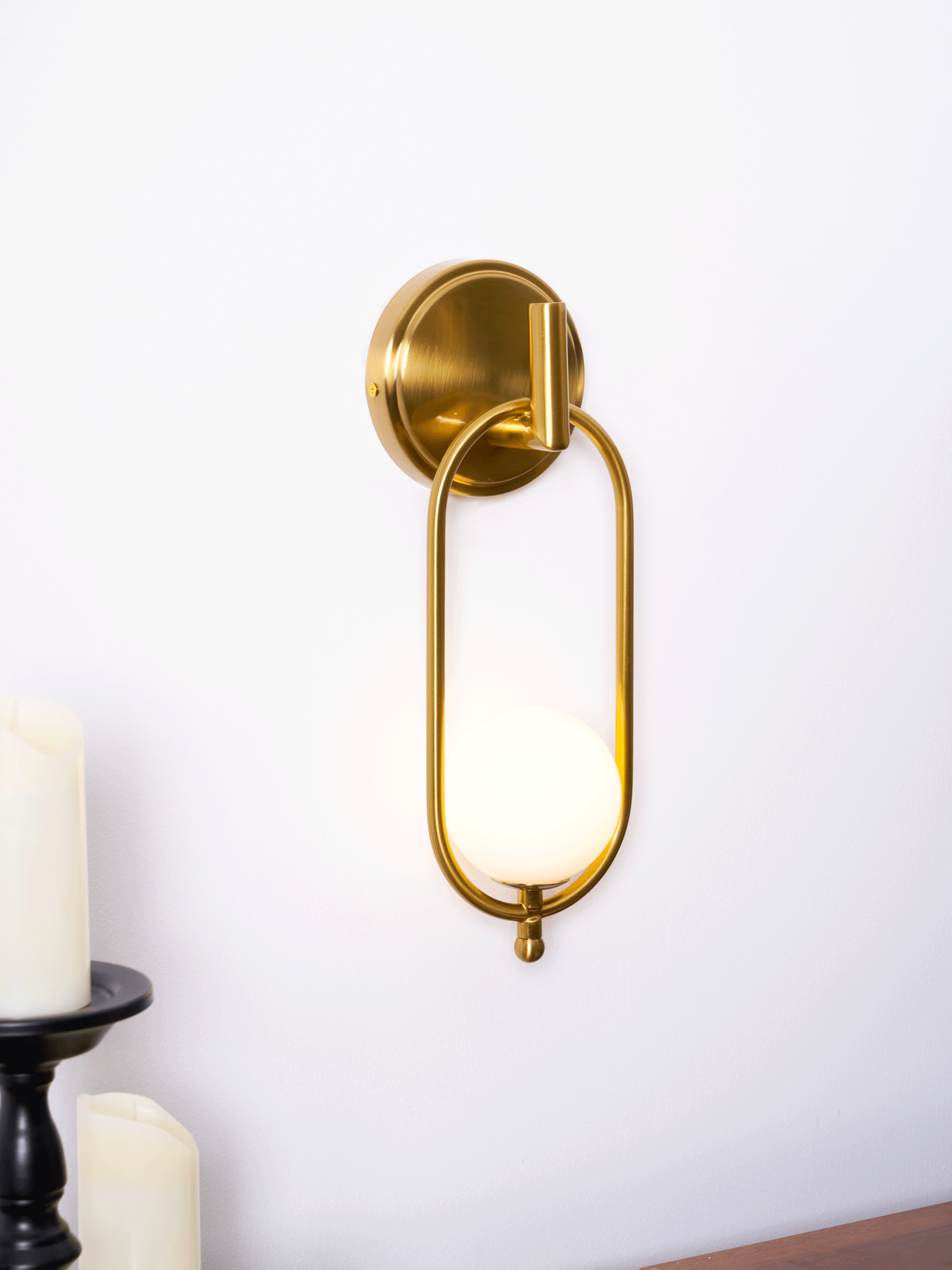 Cumirisra Modern Minimalist Brass Glass Wall Light - Letslighting