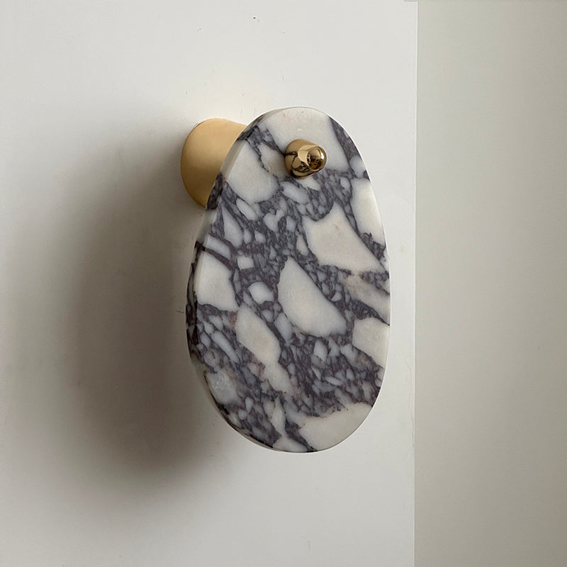 Norduvys Modern Luxurious Metal Marble Wall Lamp - Lamp Copper