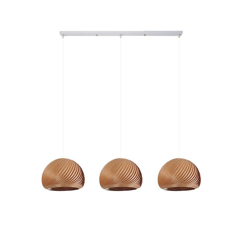 Spiral Vintage Wood Pendant Lamp - Letslighting