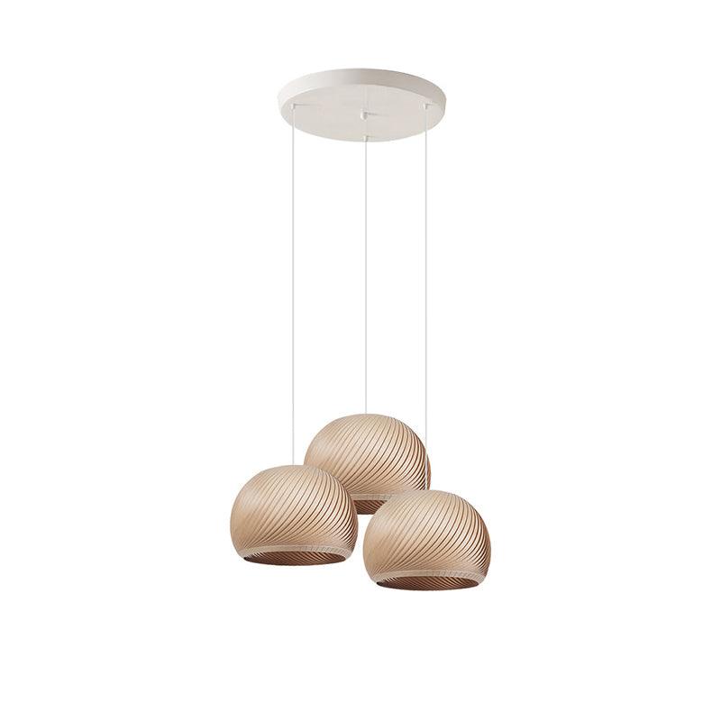 Spiral Vintage Wood Pendant Lamp - Letslighting