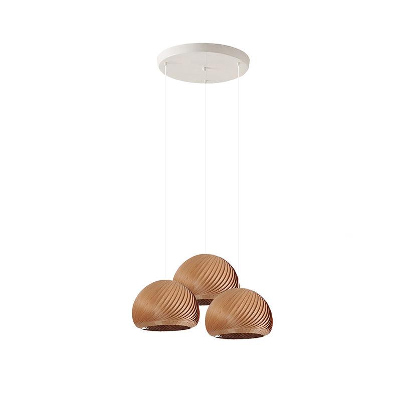 Spiral Vintage Wood Pendant Lamp - Letslighting