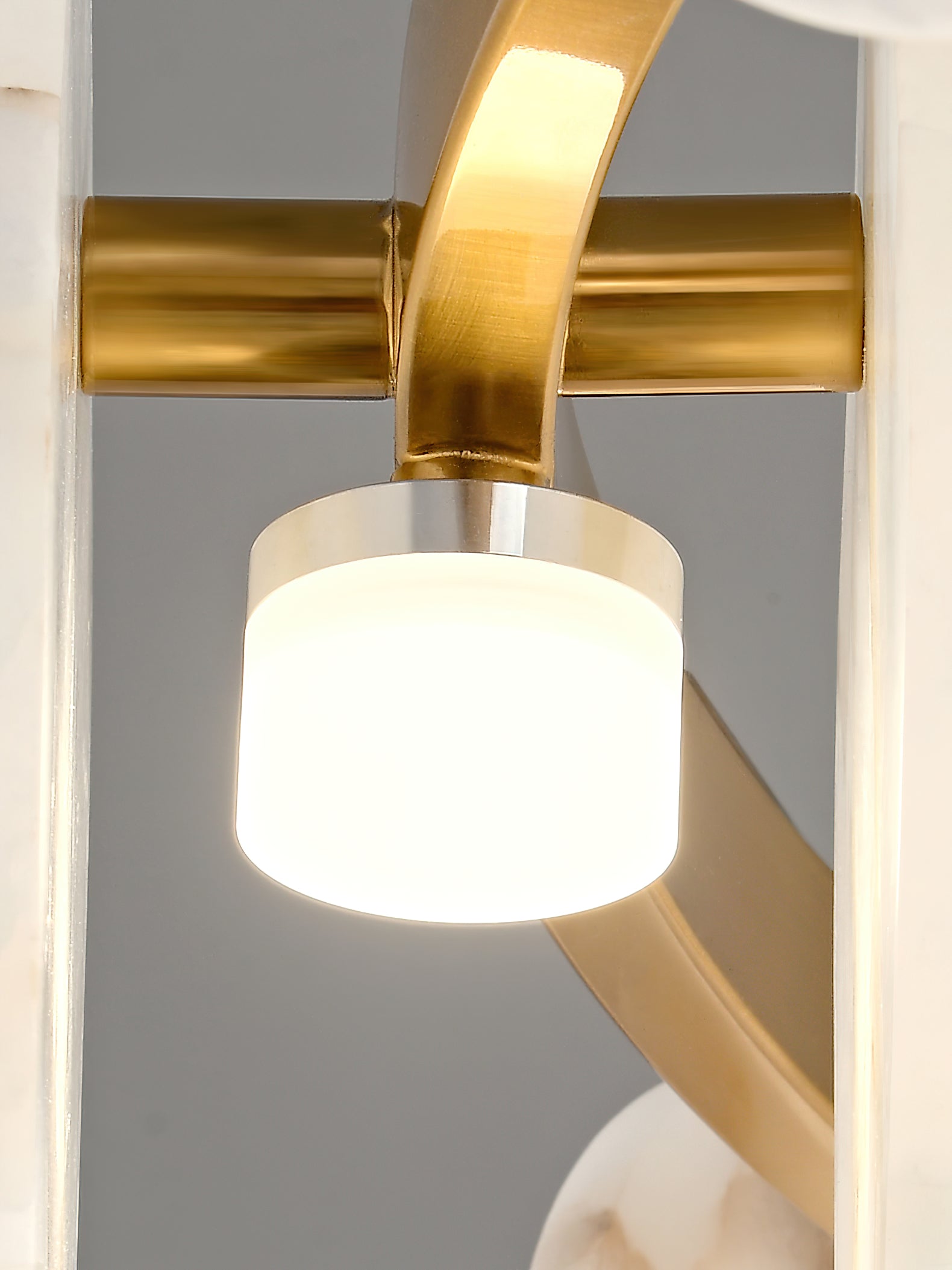 Ostruvys Postmodern Luxury Brass Alabaster Chandelier - Lamp Copper