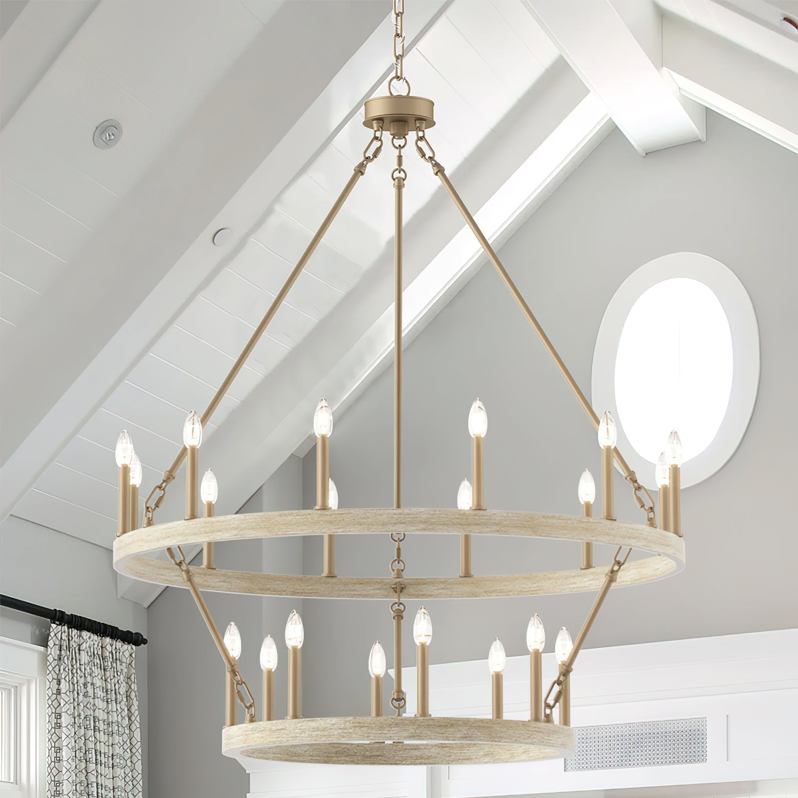 Mjolkuvyo Modern Minimalist Metal Chandelier - Lamp Copper