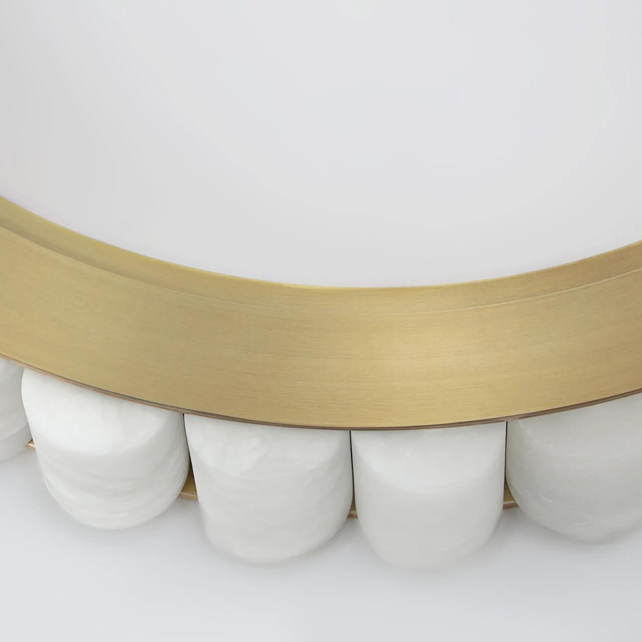 Sifuvyh Postmodern Luxury Stainless Alabaster Chandelier - Lamp Copper