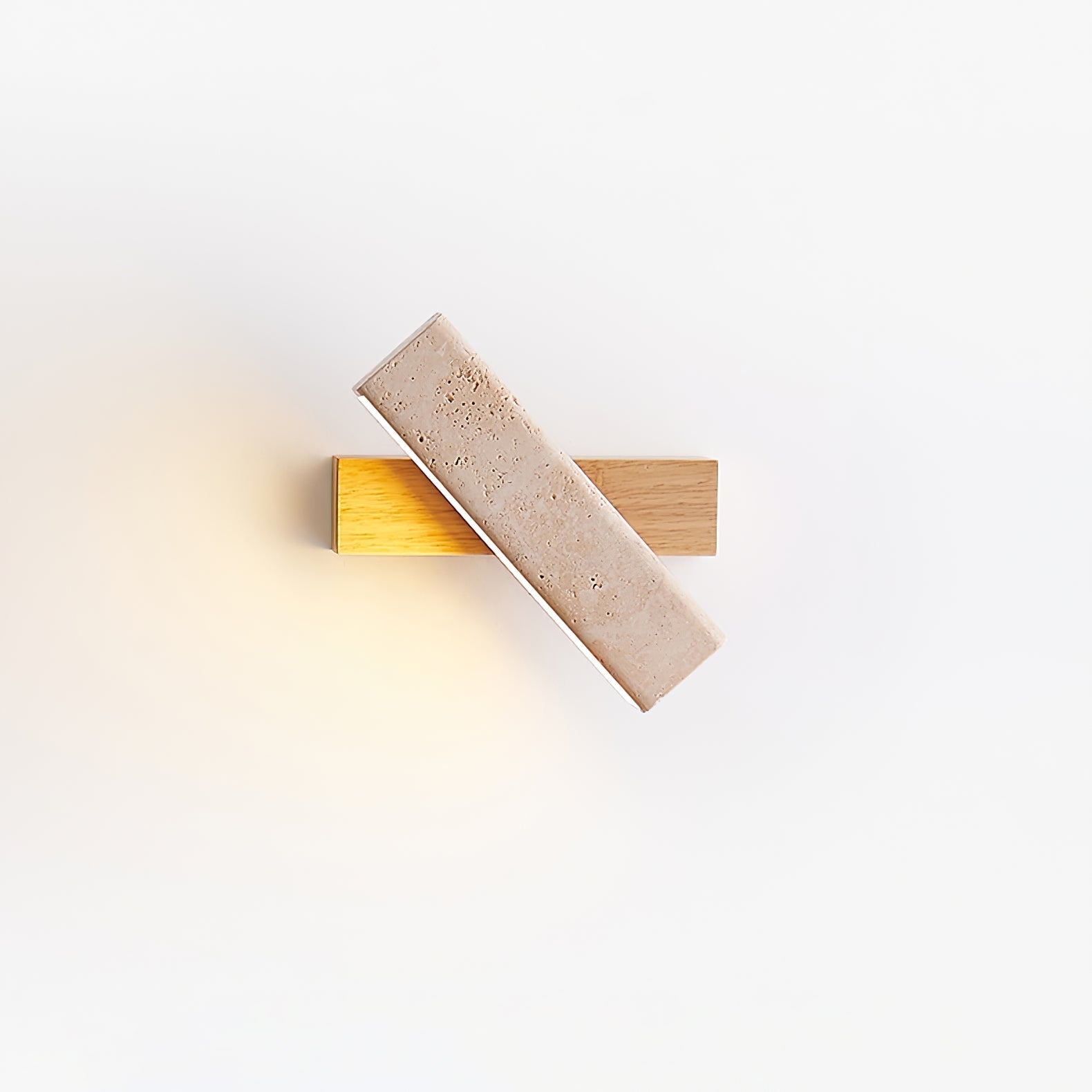 Esorora Rectangular Travertine Wall Light - Letslighting