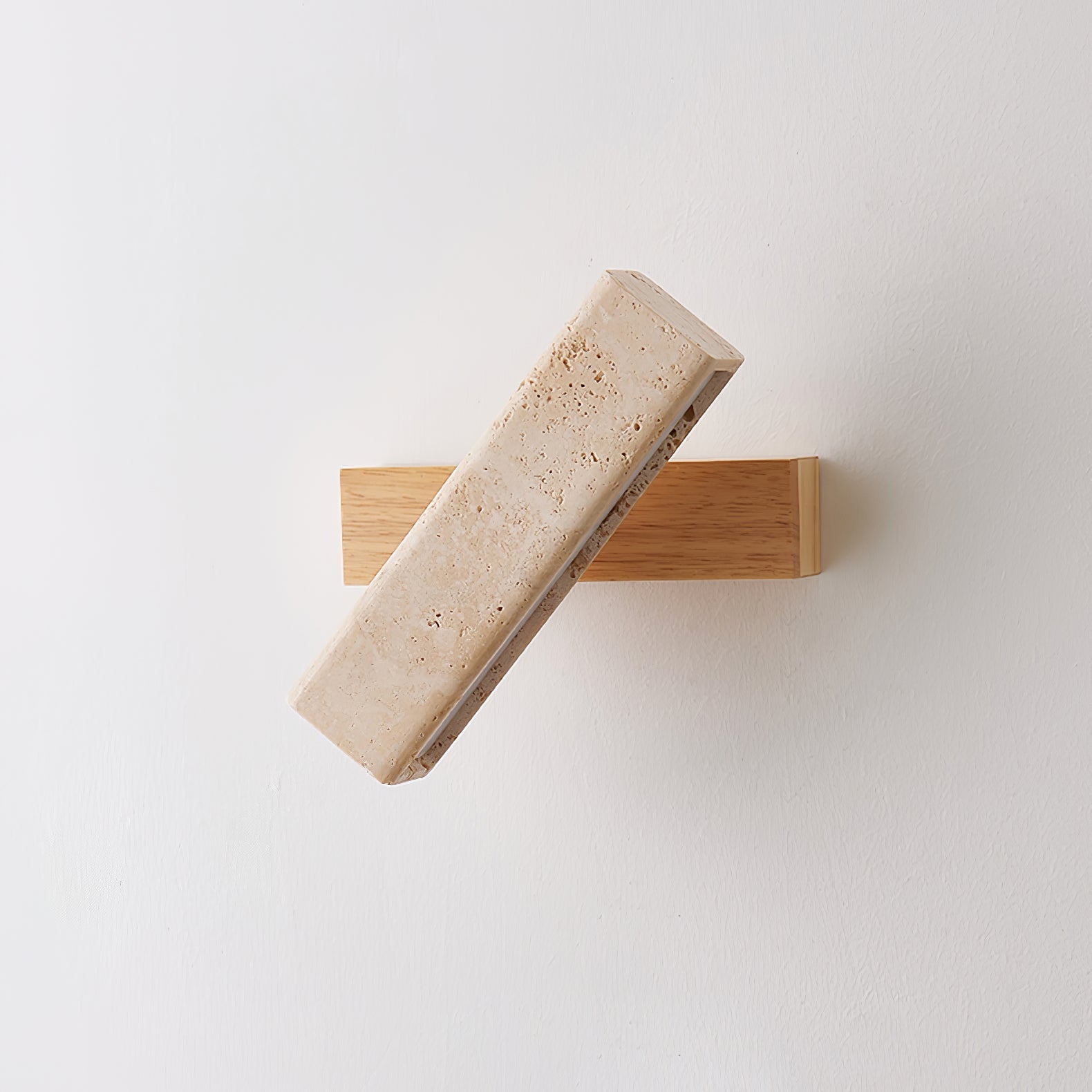 Esorora Rectangular Travertine Wall Light - Letslighting