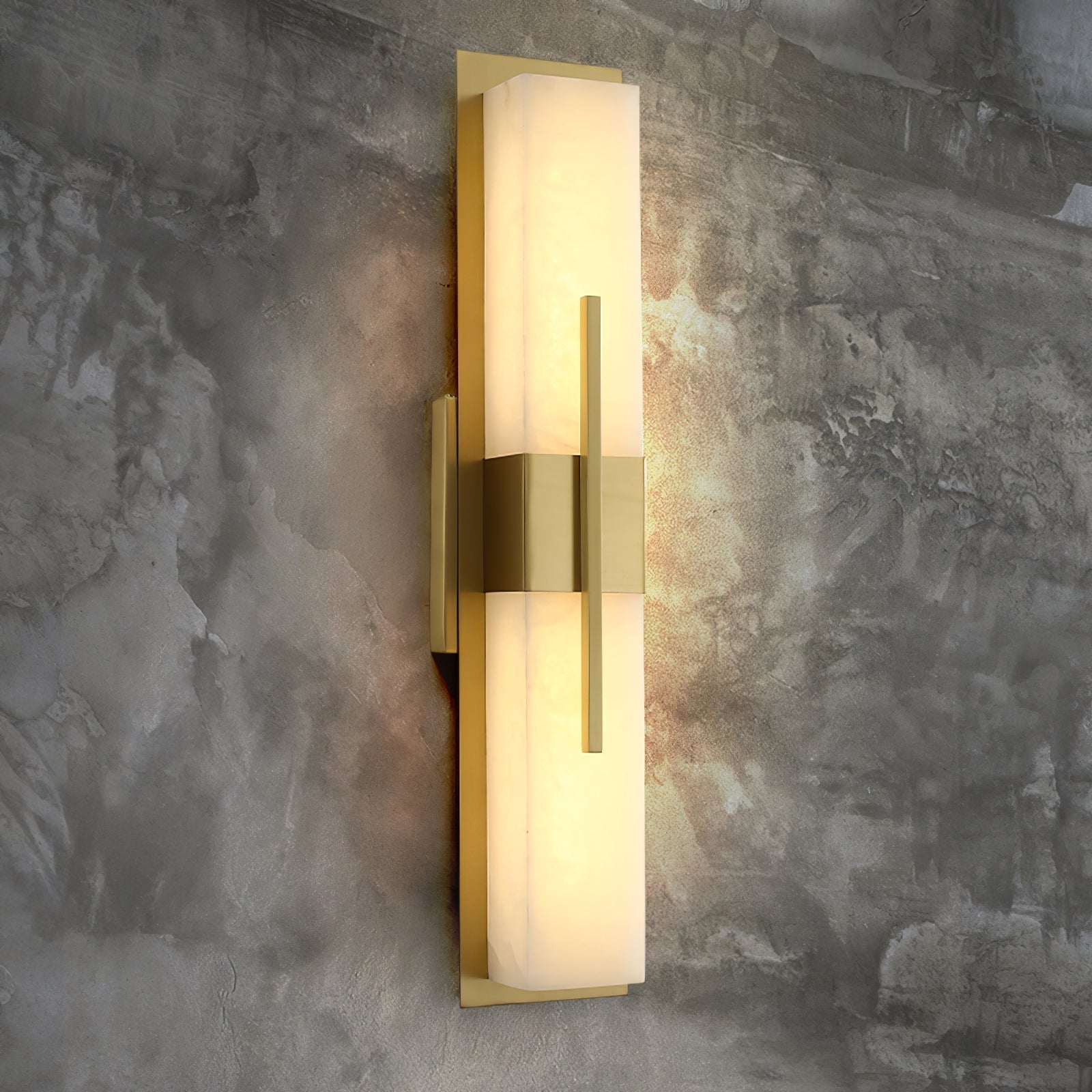 Lylirel Rectangular Alabaster Wall Light - Letslighting