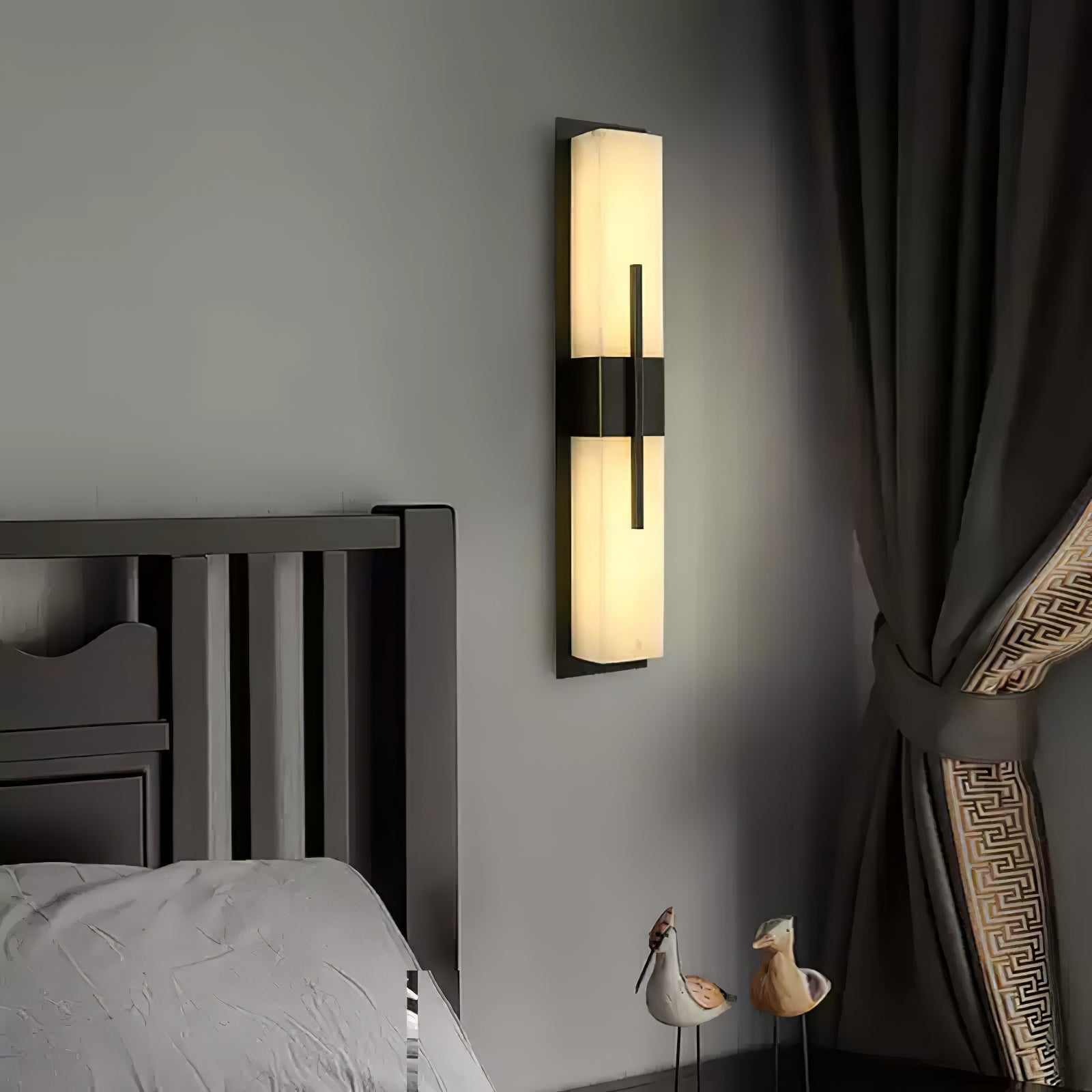 Lylirel Rectangular Alabaster Wall Light - Letslighting