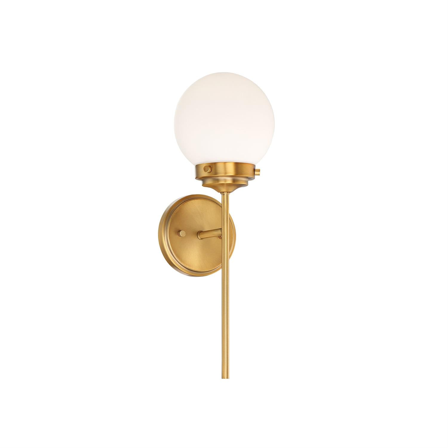 Waegnuvyh Modern Minimalist Brass Glass Wall Lamp - Lamp Copper