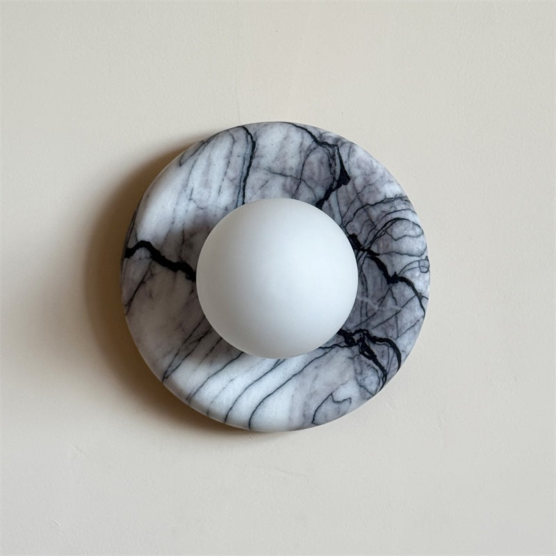 Zoraean Premium Elegance White Marble Sconce Wall Lamp - Lamp Copper