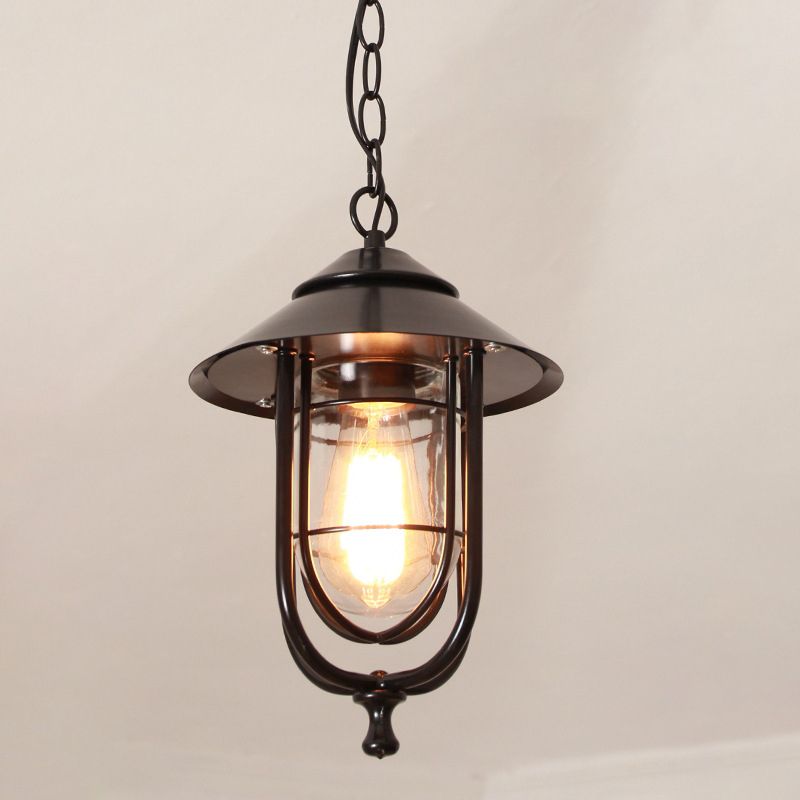 Ray Vintage Linterna Metal Lámpara Colgante Exterior