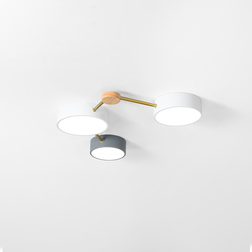Arisha Moderno LED Plafón Blanco Gris Acrílico Largo Salón Dormitorio