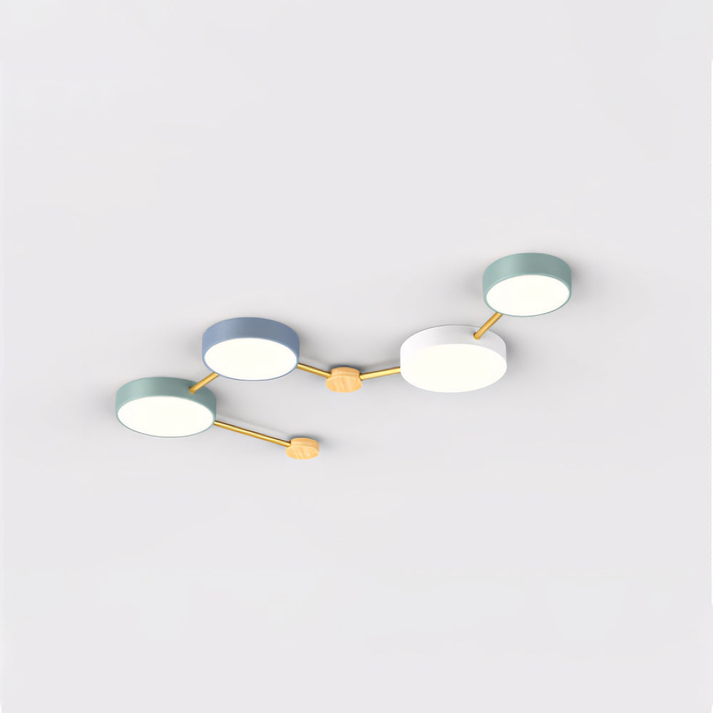 Arisha Moderno LED Plafón Blanco Gris Acrílico Largo Salón Dormitorio