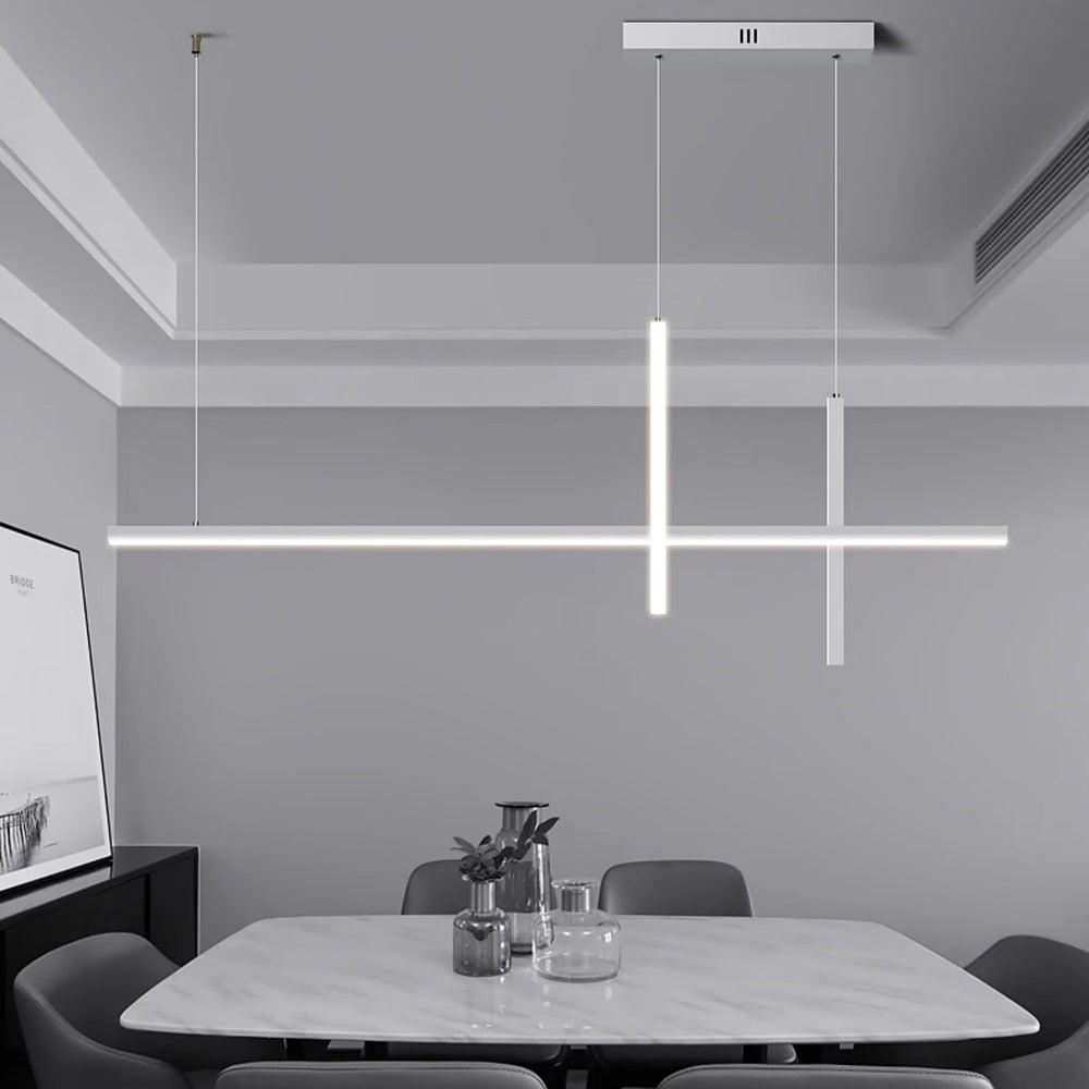 Arisha Moderno Lámpara Colgante Metal/Acrílico Negro/Blanco Comedor