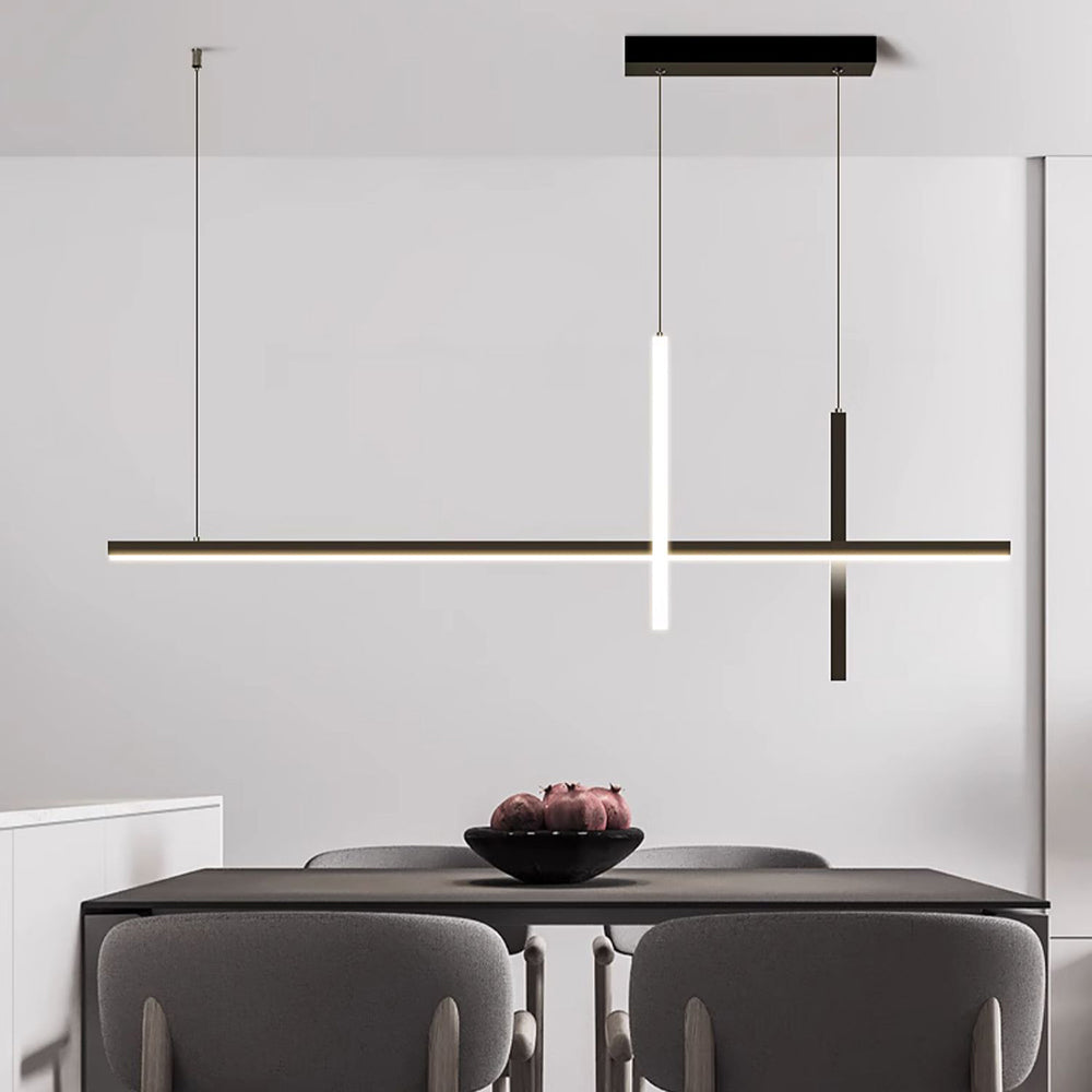 Arisha Moderno Lámpara Colgante Metal/Acrílico Negro/Blanco Comedor