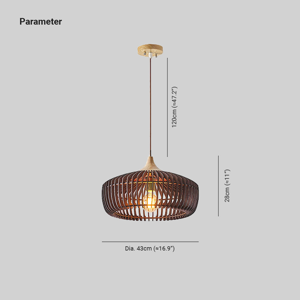 Muto Nordica Modernas Lámpara Colgante Madera Dormitorio/Salón