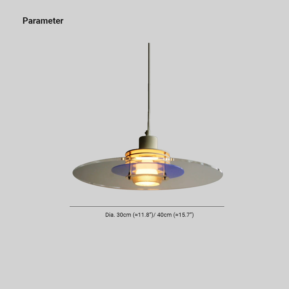 Valentina Minimalista LED Lámpara colgante Metal/Vidrio/Acrílico Dormitorio
