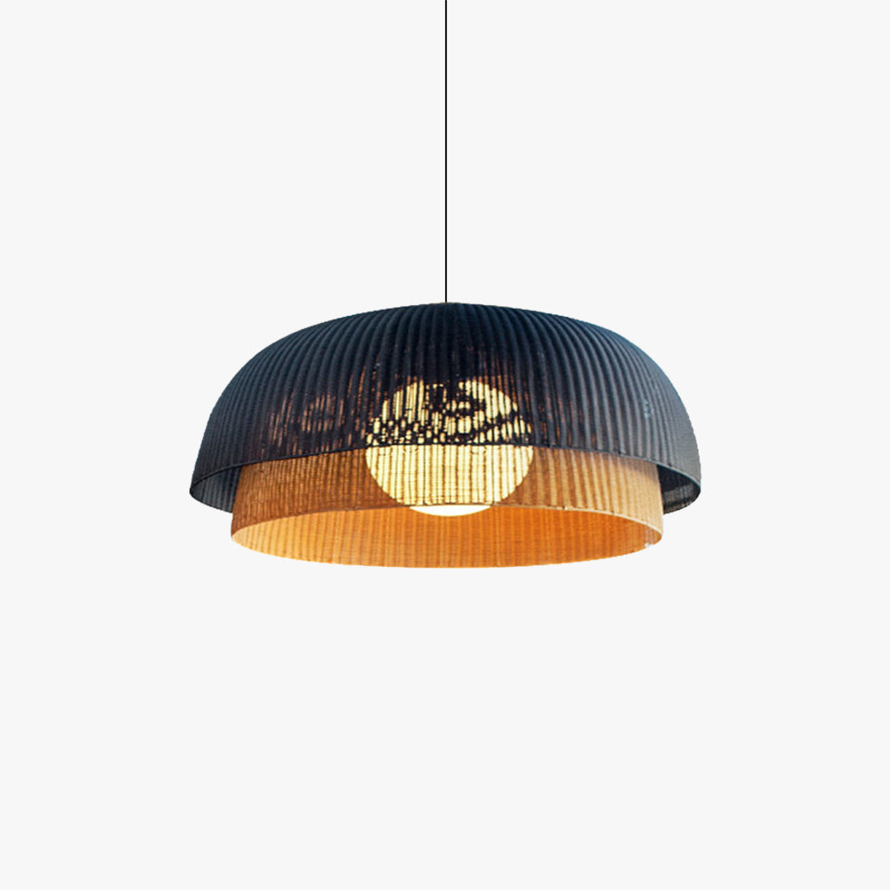 Ritta Bucólico LED Lámpara colgante Metal/Ratán Salón/Comedor