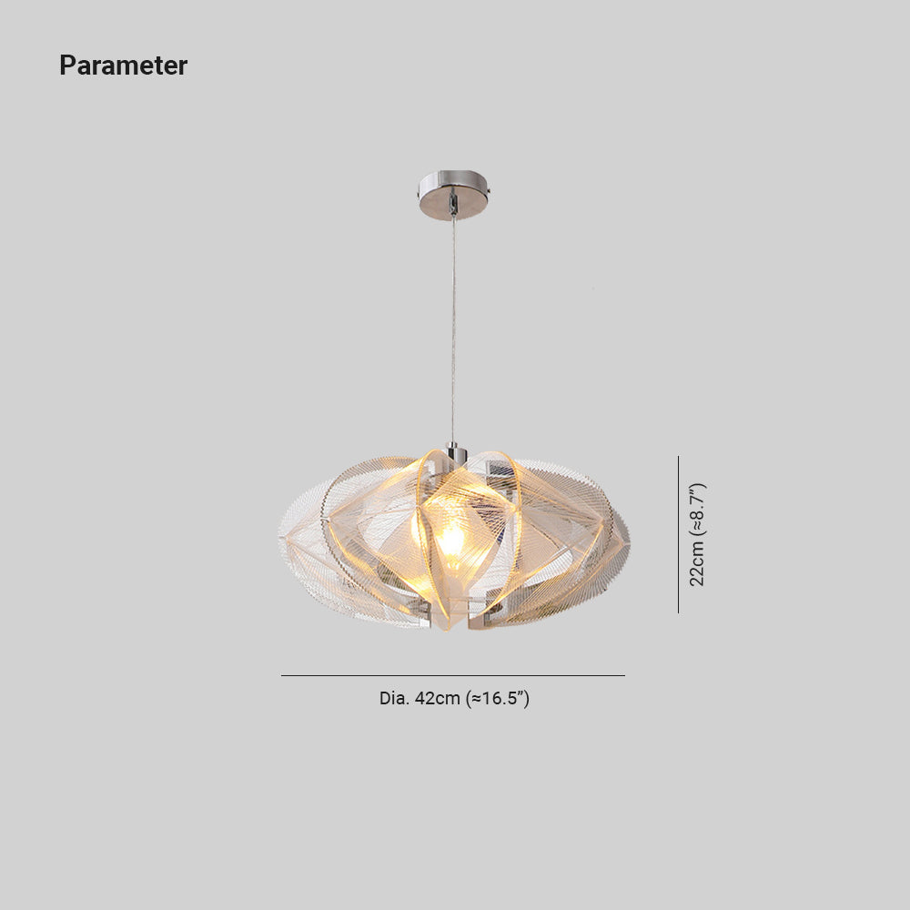 Arisha Moderno LED Lámpara colgante Blanco Metal/Acrílico Salón