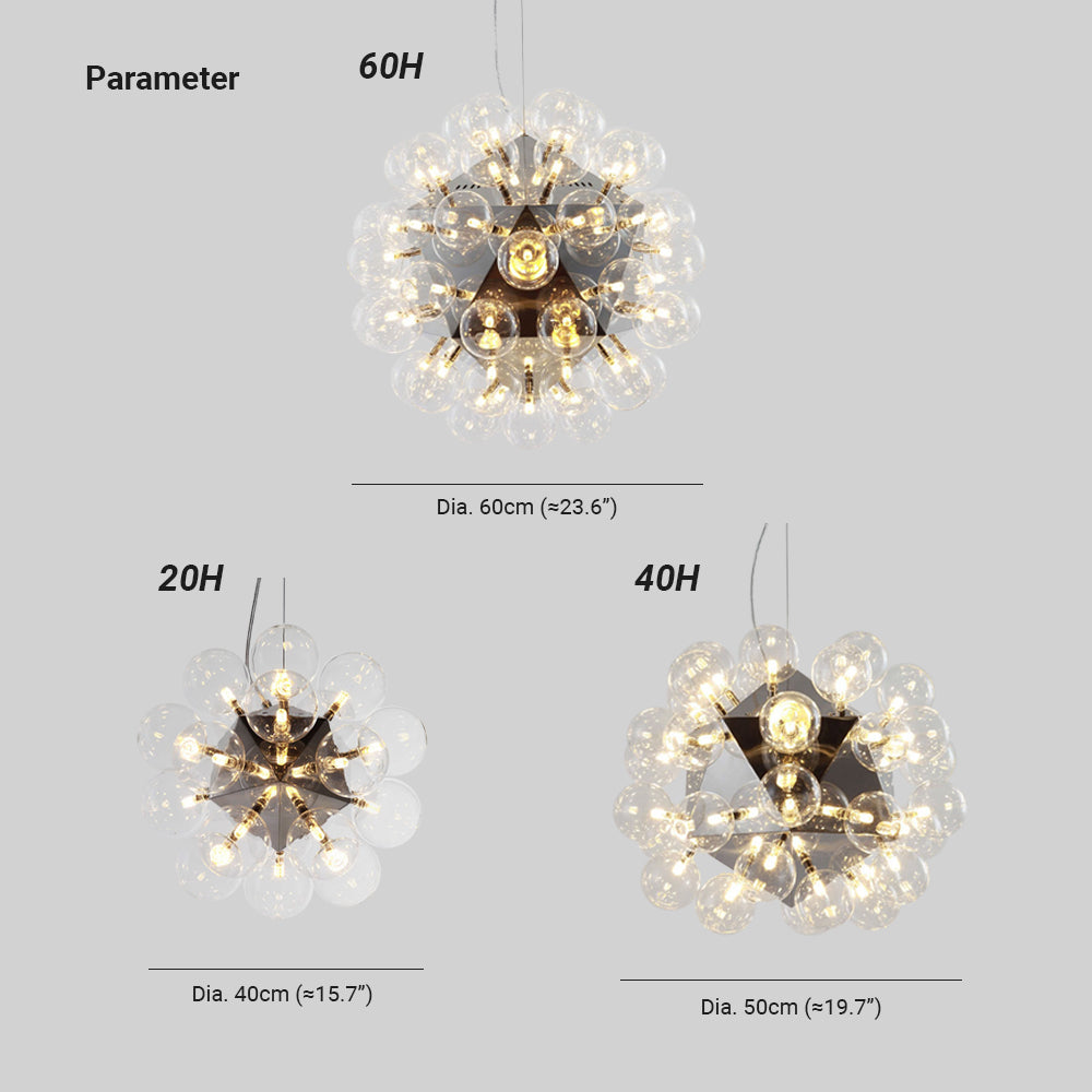 Silva Moderno LED Lámpara Colgante Metal/Vidrio Salón/Cocina