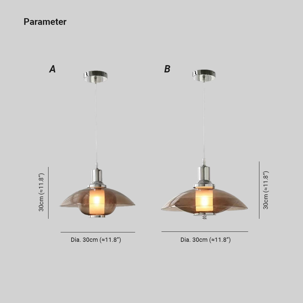Arisha Modern Redondo LED Lámpara Colgante Vidrio Sala de Estar