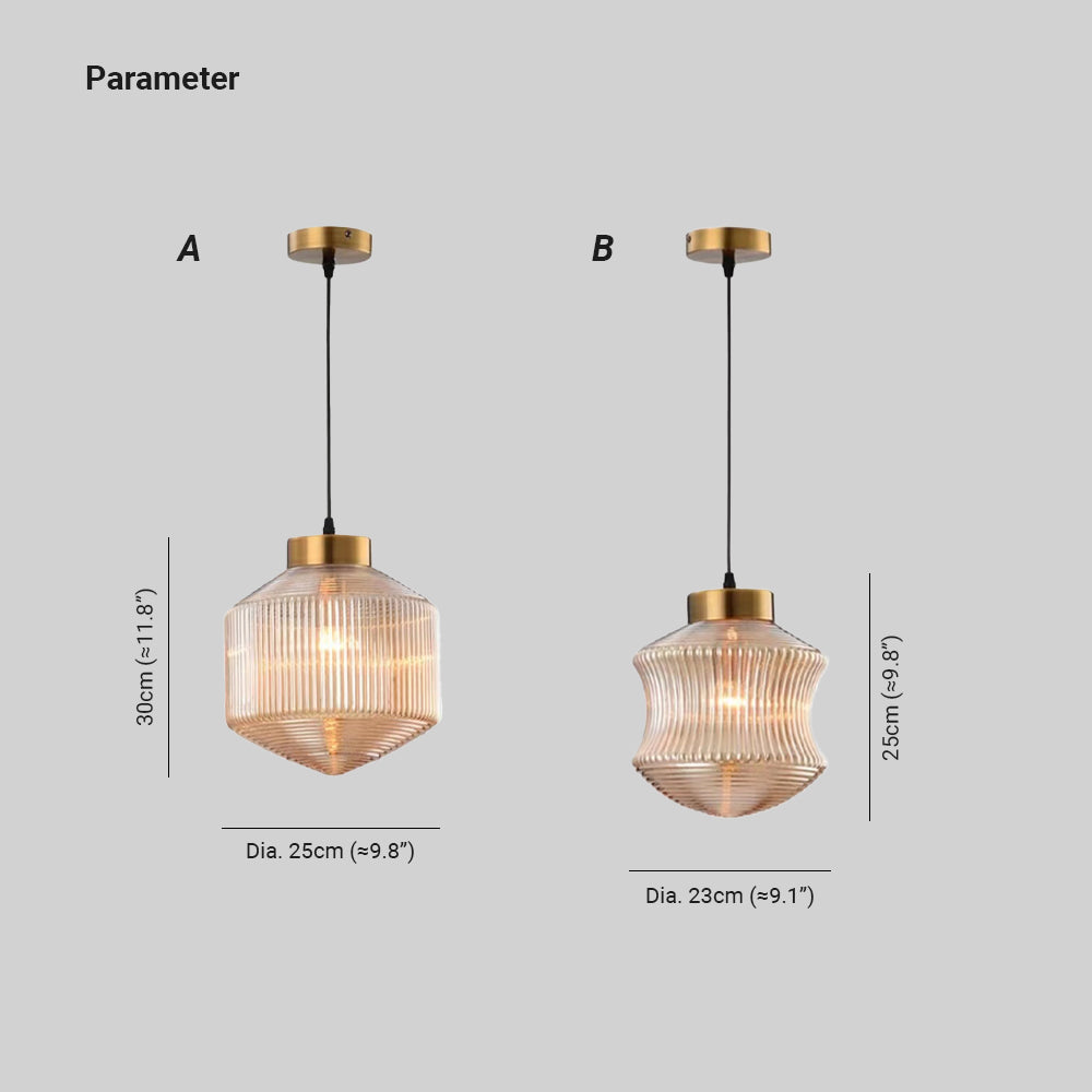 Valentina Modern LED Lámpara Colgante Humo Vidrio Dormitorio