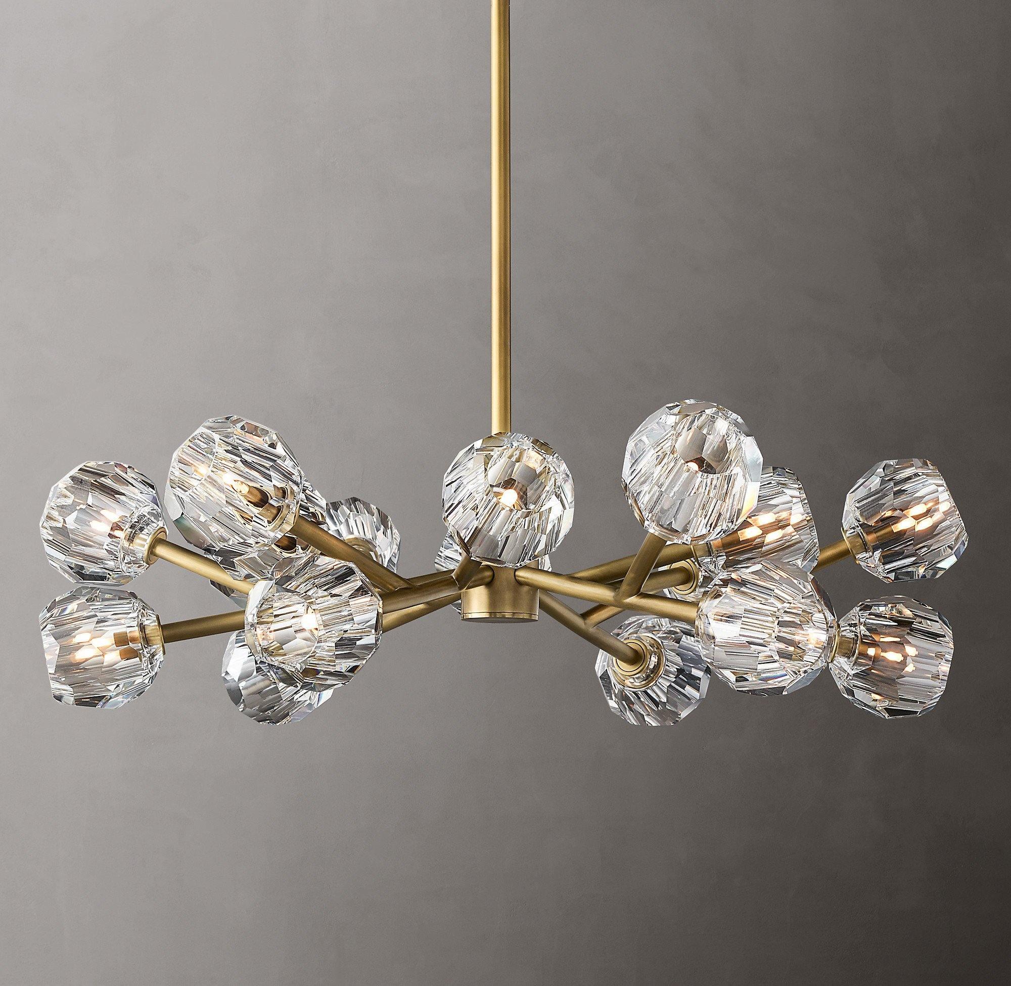 Crystal Ball Round Cluster Chandelier - Letslighting