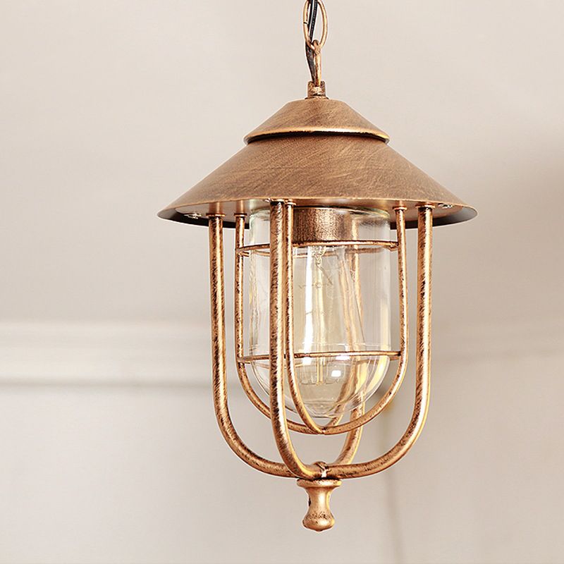 Ray Vintage Linterna Metal Lámpara Colgante Exterior