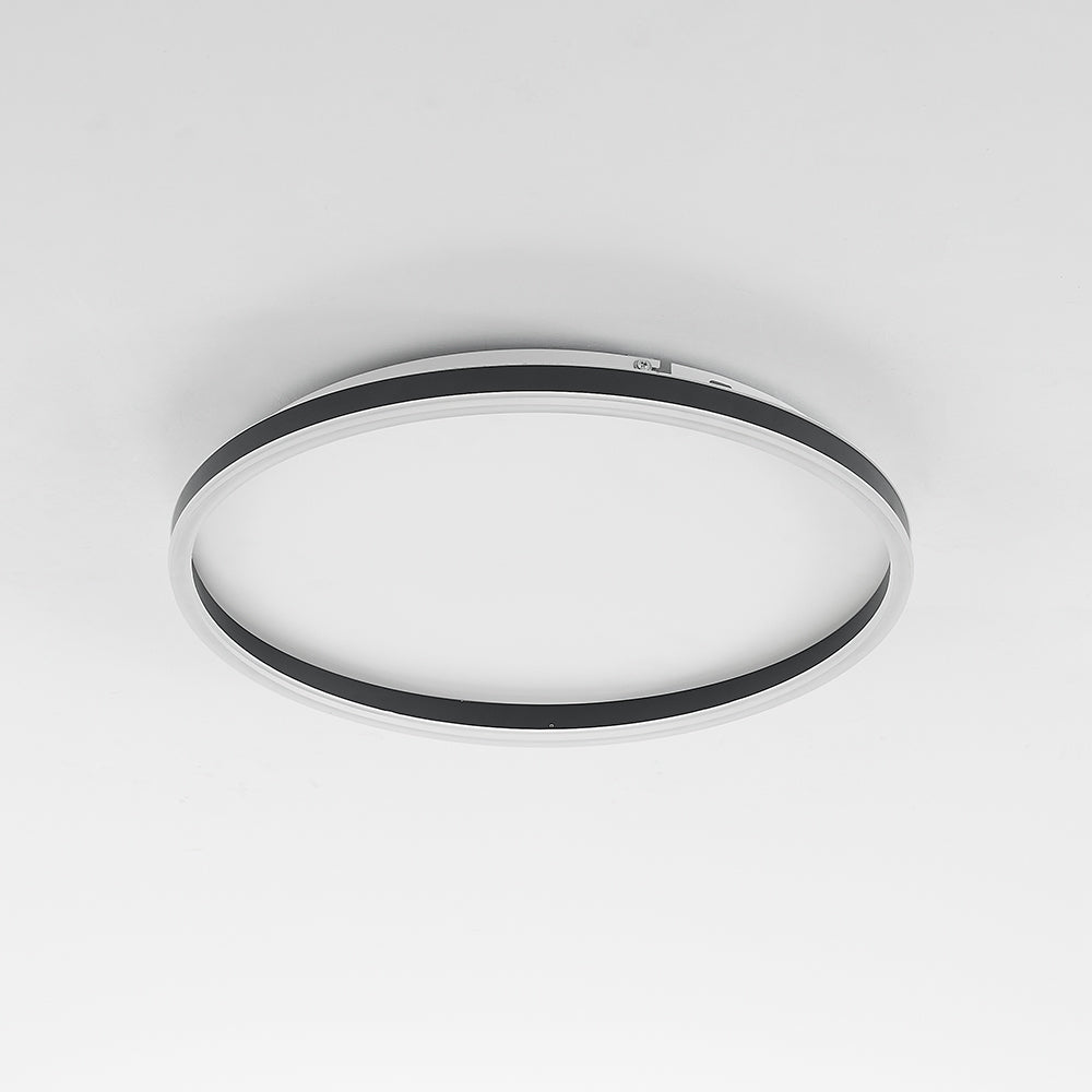 Arisha Minimalita Anillo Metal Lámpara de Techo Blanca/Negra/Dorada
