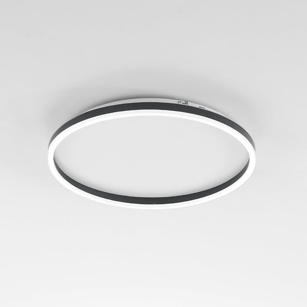 Arisha Minimalita Anillo Metal Lámpara de Techo Blanca/Negra/Dorada