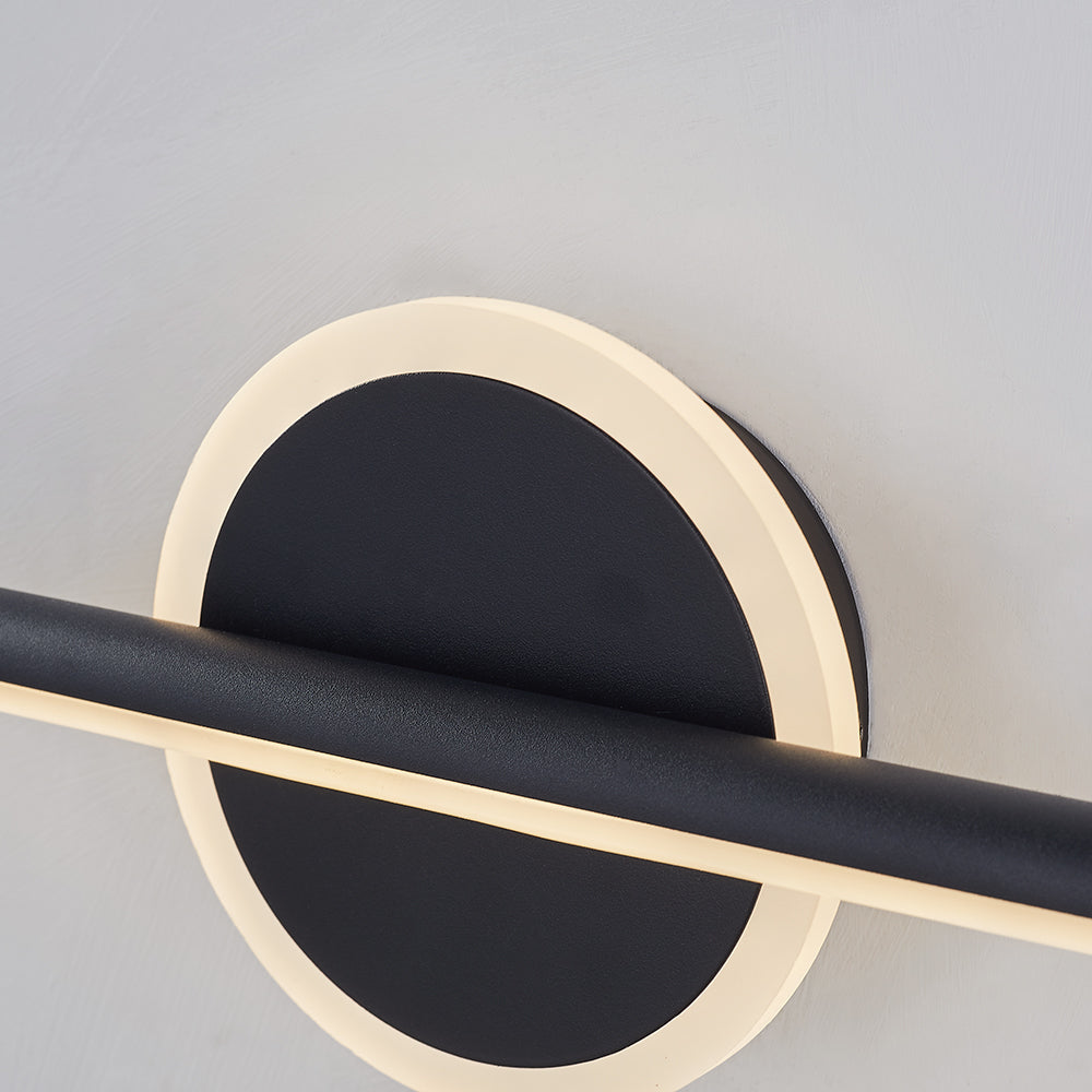 Arisha Moderno Geométrico Metal Aplique de Pared Dorado/Negro/Blanco