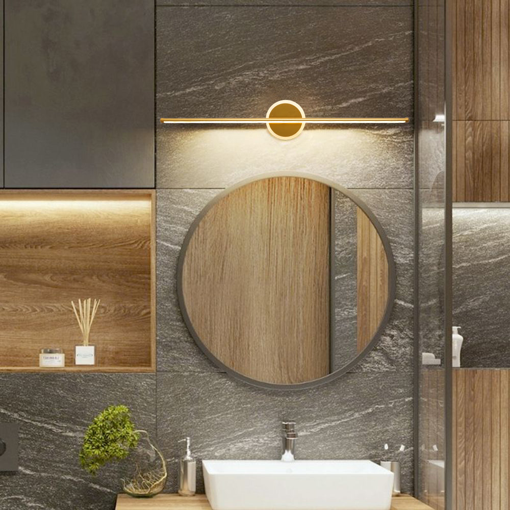 Arisha Moderno Geométrico Metal Aplique de Pared Dorado/Negro/Blanco