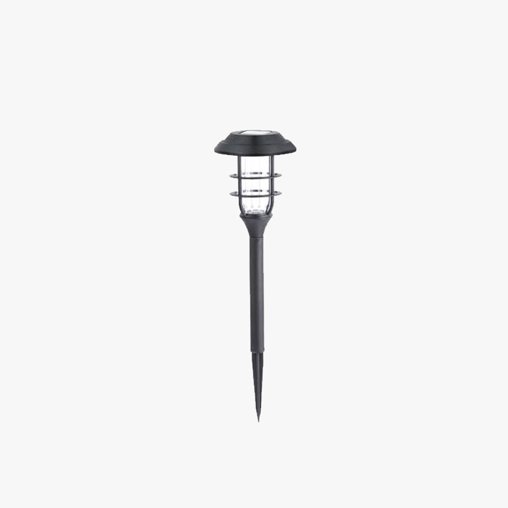 Ray Moderno Lámpara de Pie Exterior Jaula Metal Patio