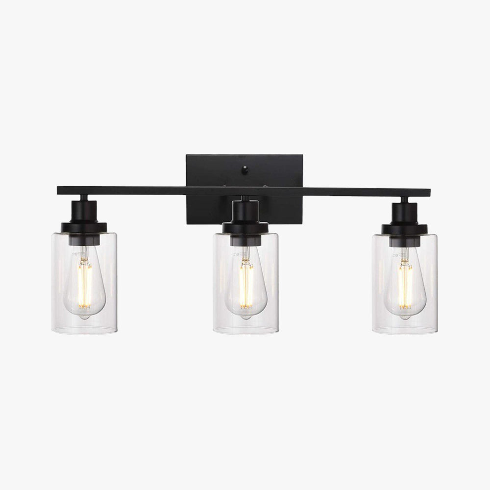 Alessio Industrial Lantern Metal LED Aplique de Pared Negro