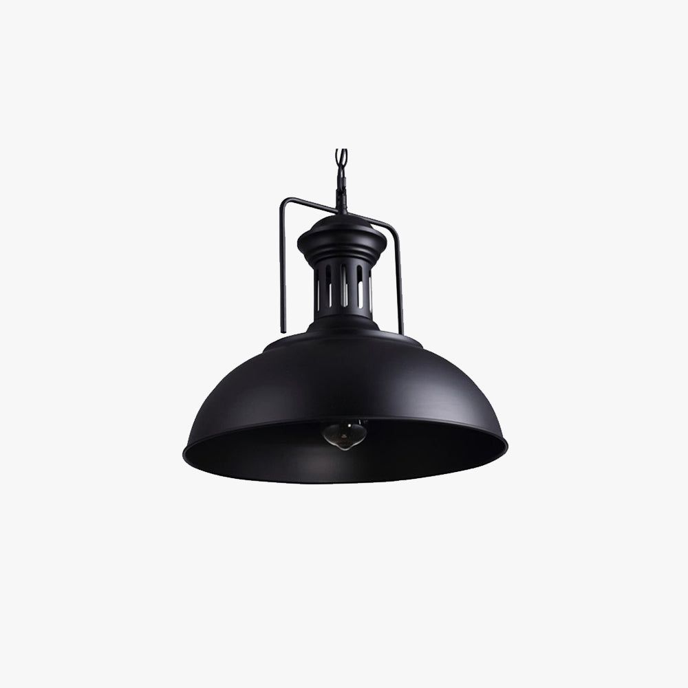 Silva Retro LED Lámpara Colgante Comedor Negro/Óxido Metal
