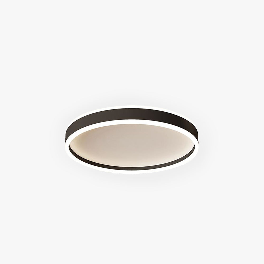 Arisha Plafón Redondo Moderno Led Metal Flush Mount Blanco/Negro