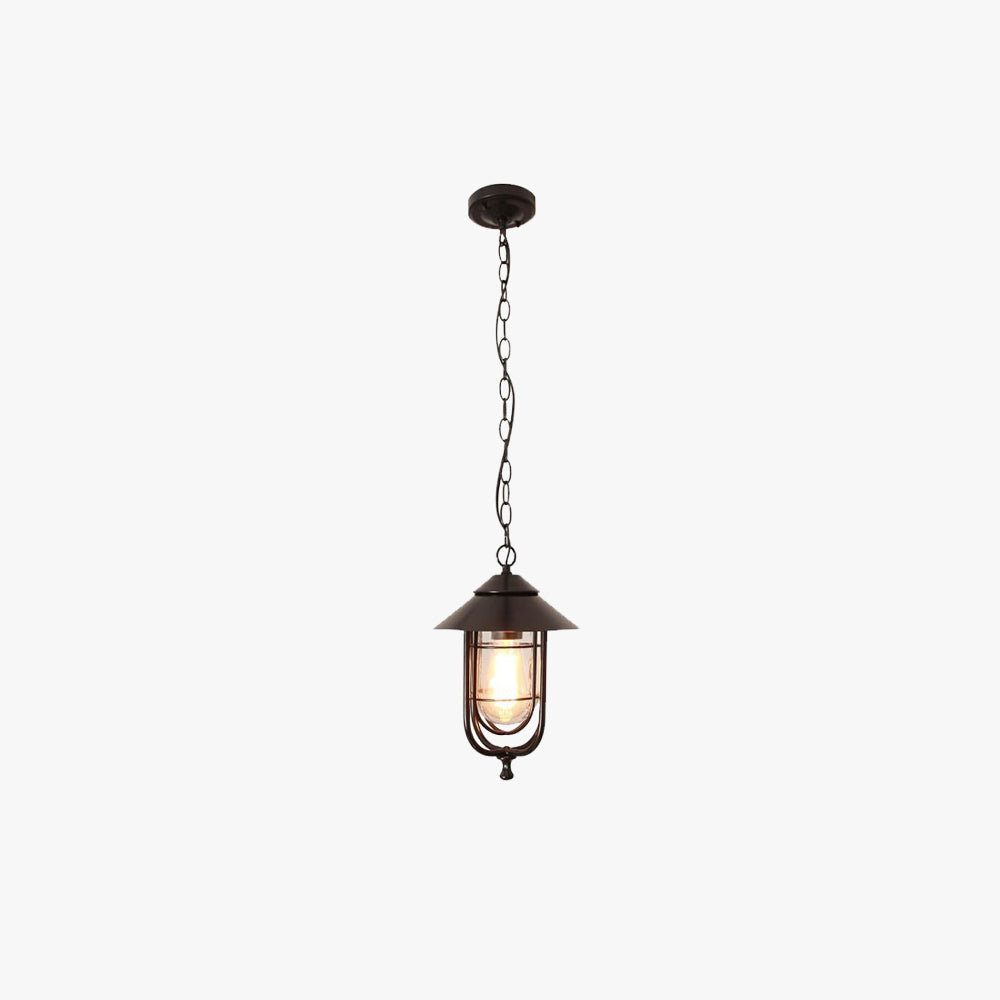 Ray Vintage Linterna Metal Lámpara Colgante Exterior