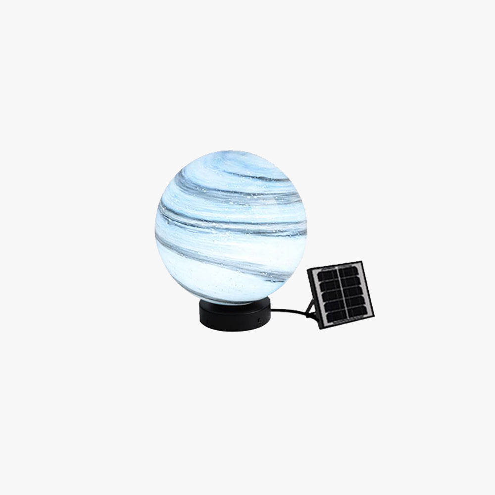 Ray Decorativa Lunar Metal Vidrio Lámpara Exterio