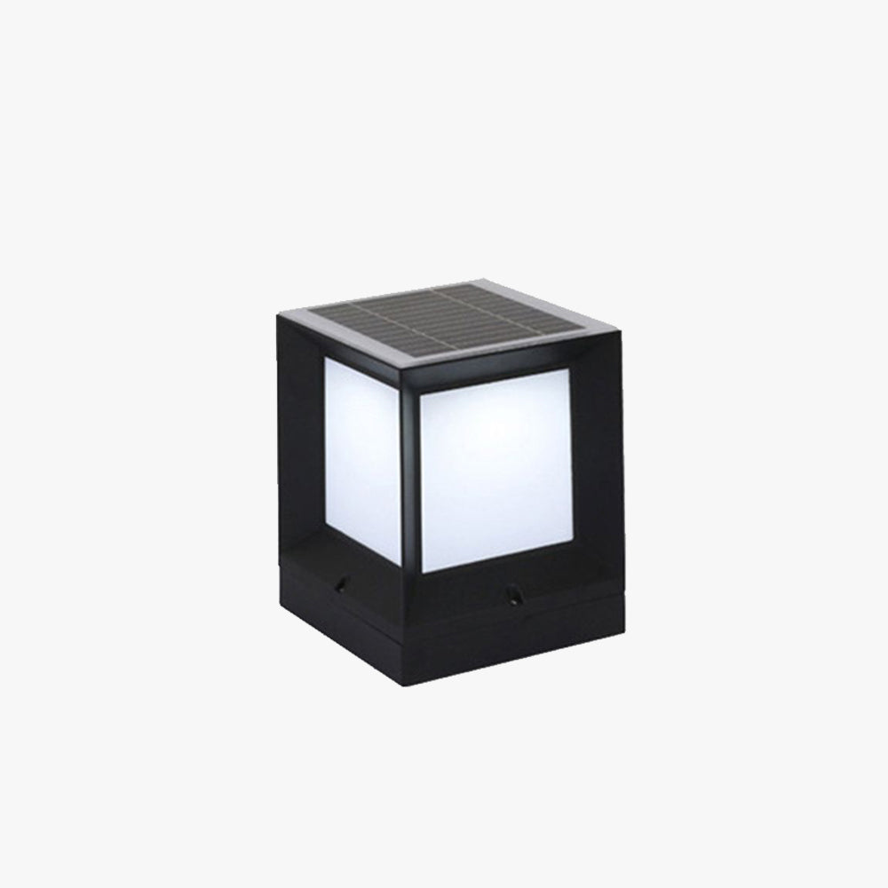 Ray Moderna Lámpara Exterior Cubo Metal Patio Jardín