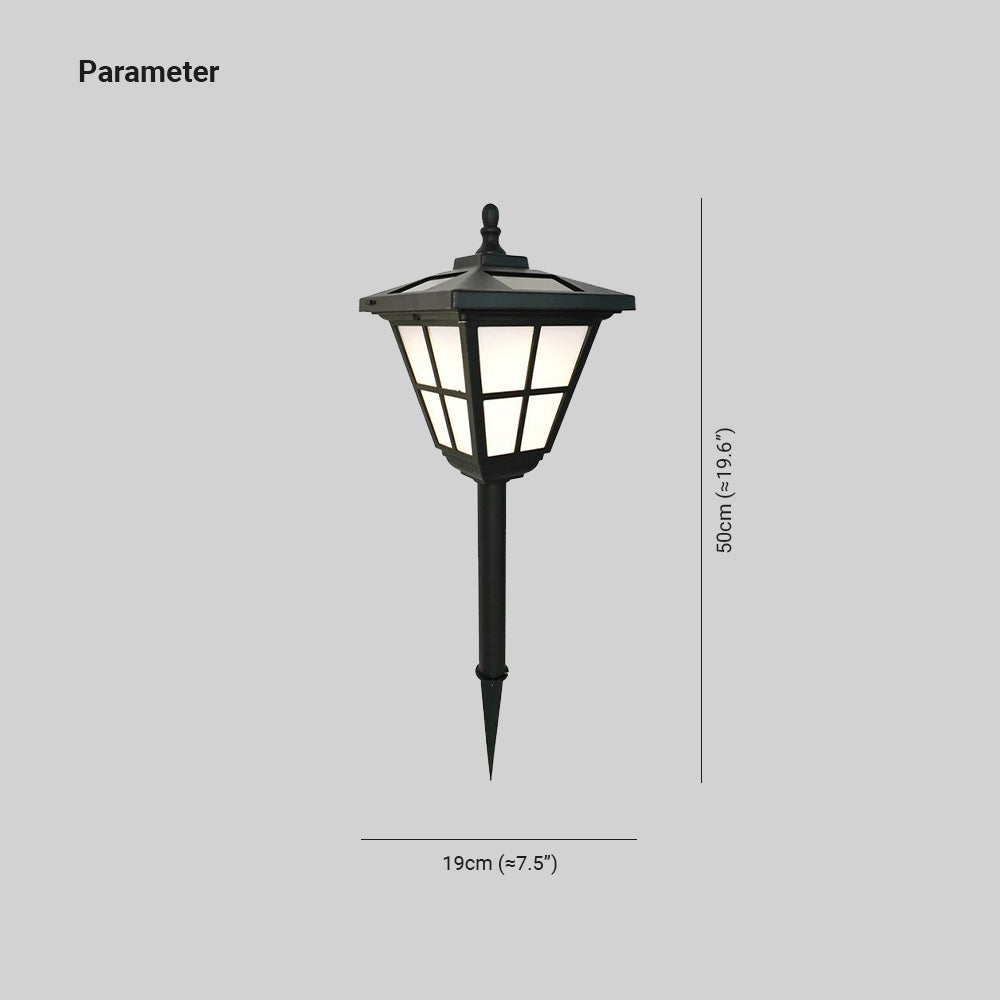 Ray Moderno Lámpara De Pie Exterior Poligonal Acrílico Patio
