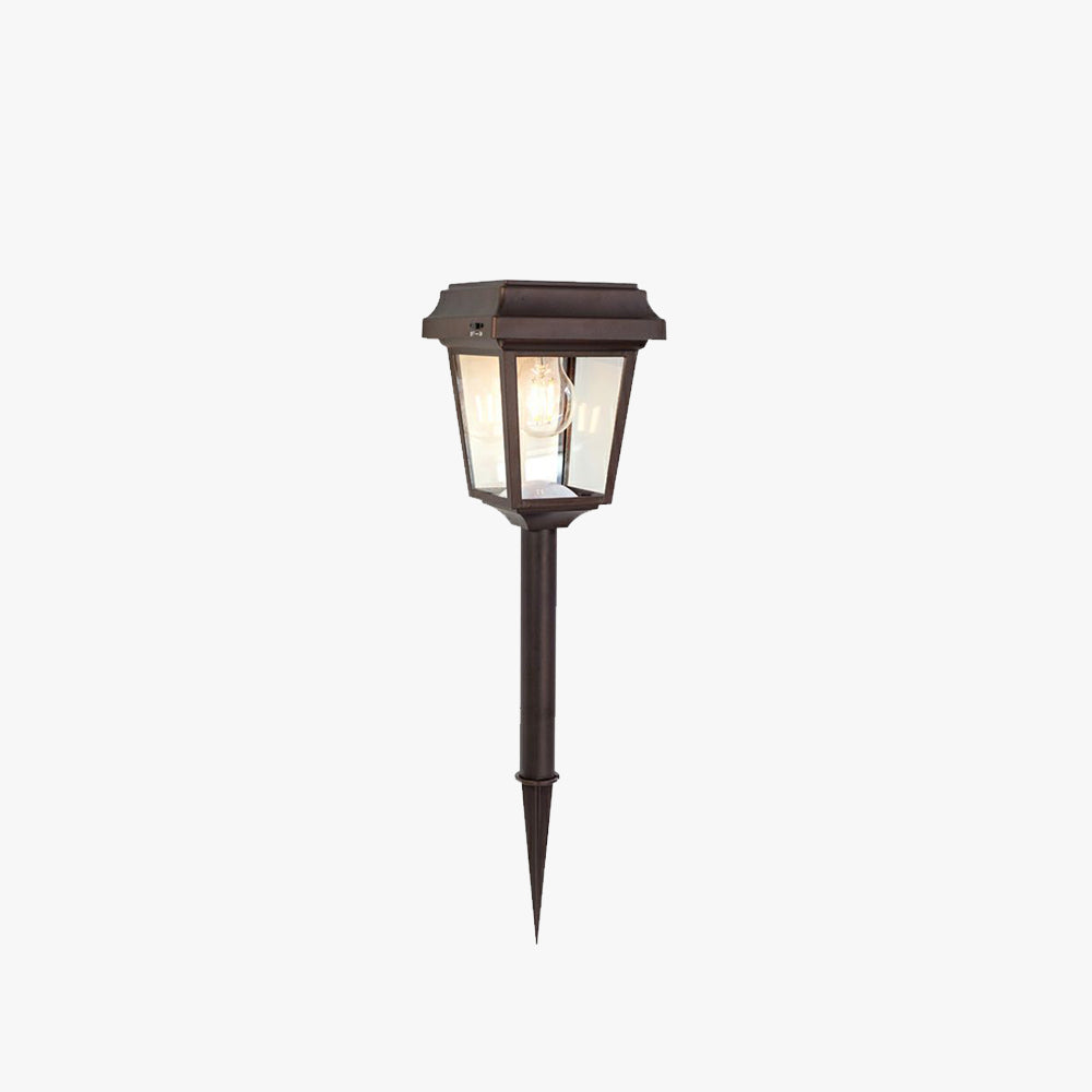 Ray Retro Lámpara de Pie Exterior Solar Metal Patio