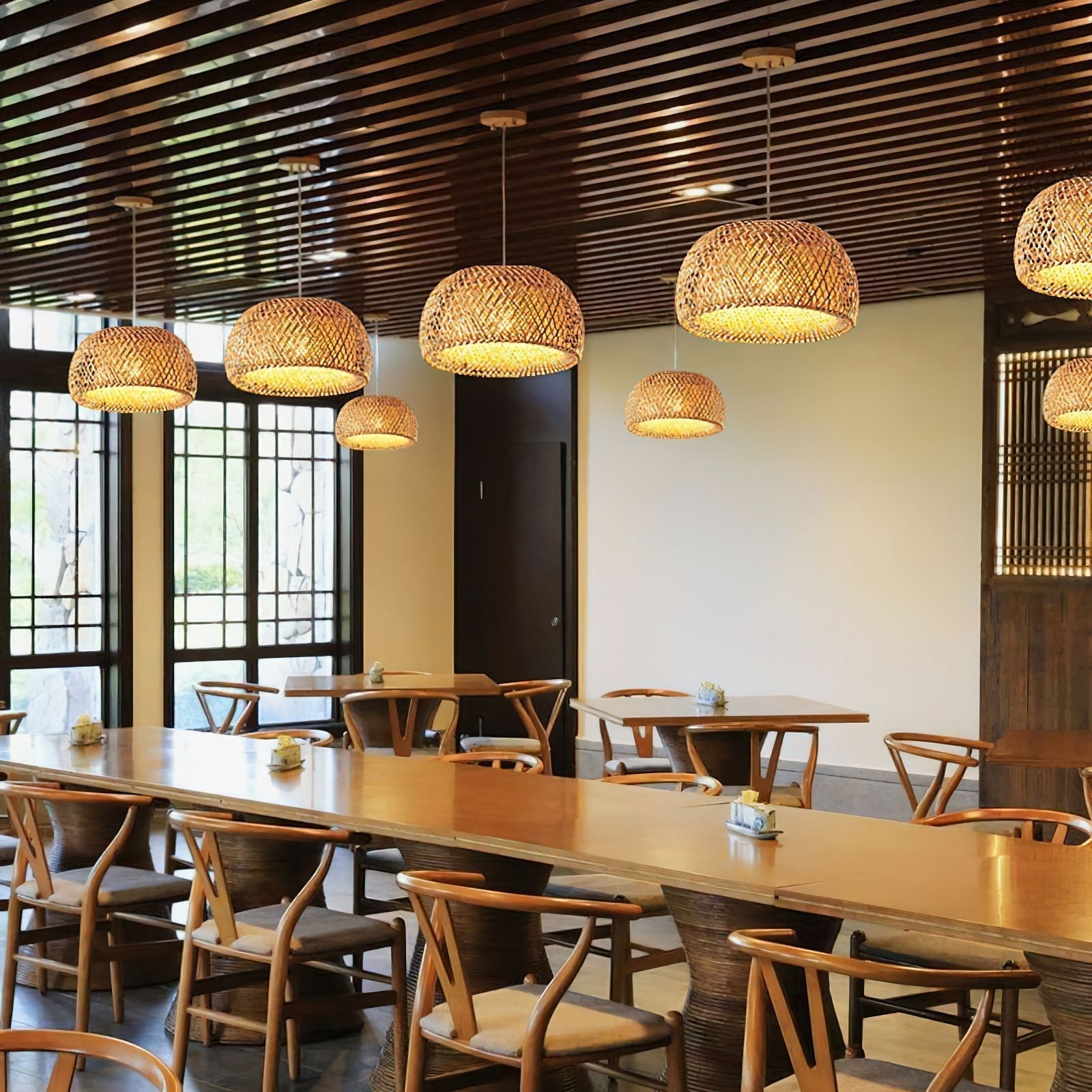 Bamboo Braided Pendant Lamp - Letslighting