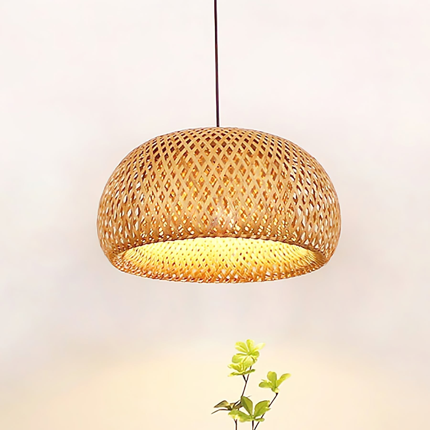 Bamboo Braided Pendant Lamp - Letslighting