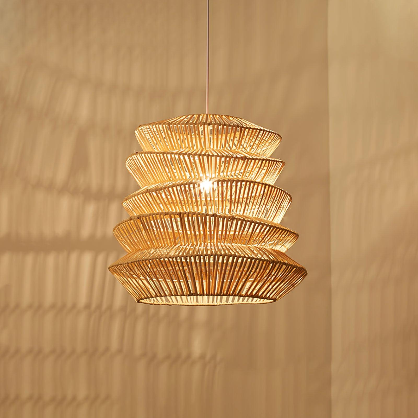 Bamboo Spiral Pendant Lamp - Letslighting