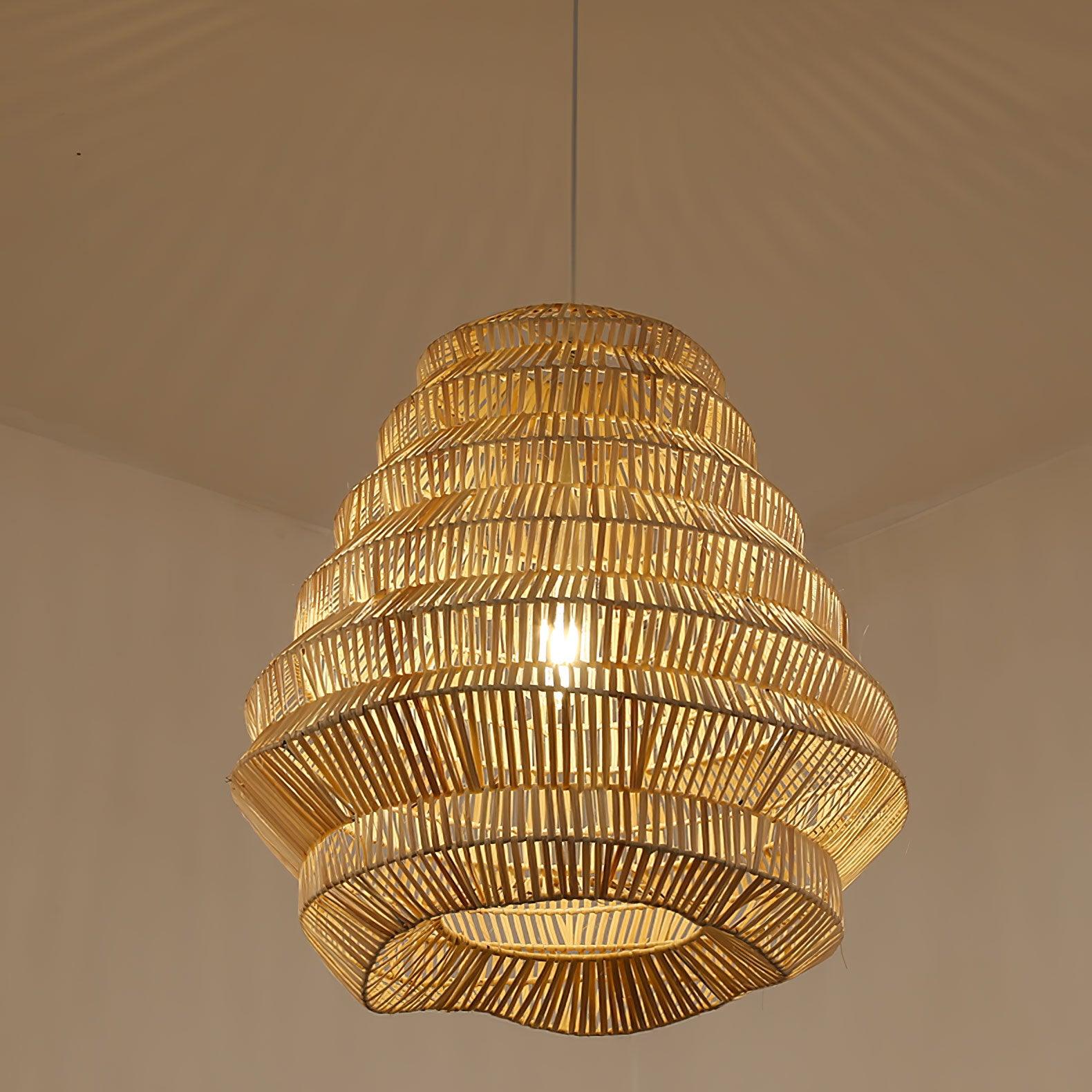 Bamboo Spiral Pendant Lamp - Letslighting