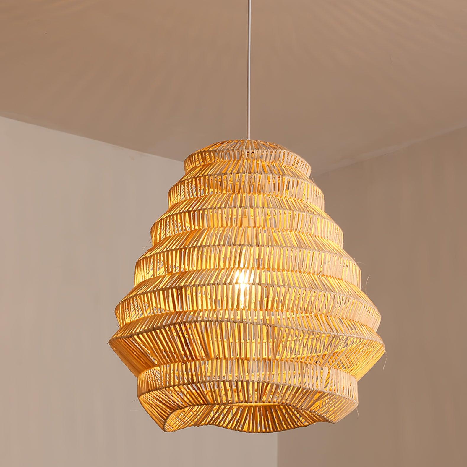 Bamboo Spiral Pendant Lamp - Letslighting