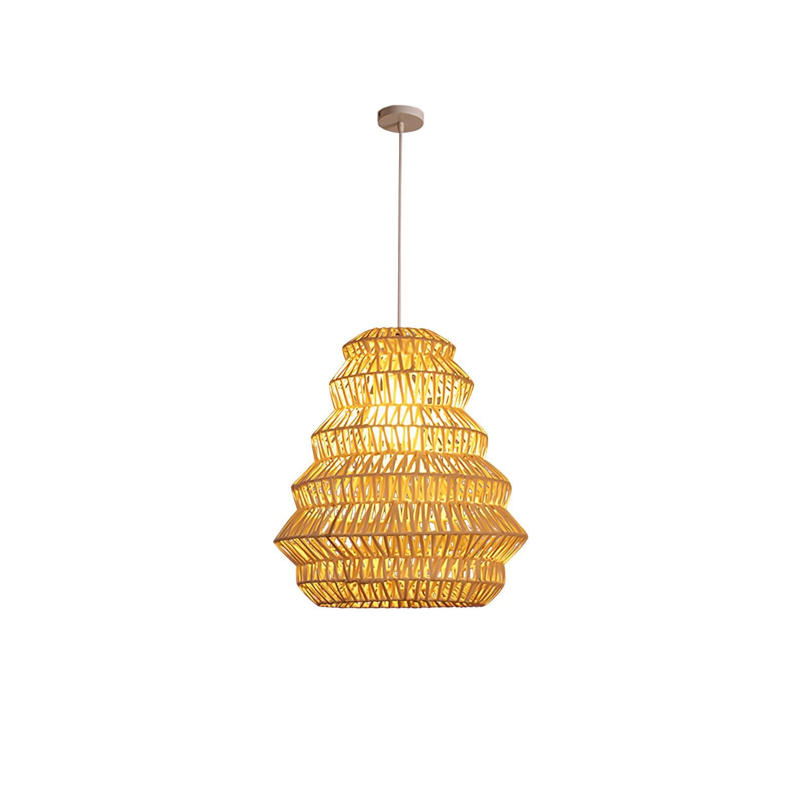 Bamboo Spiral Pendant Lamp - Letslighting